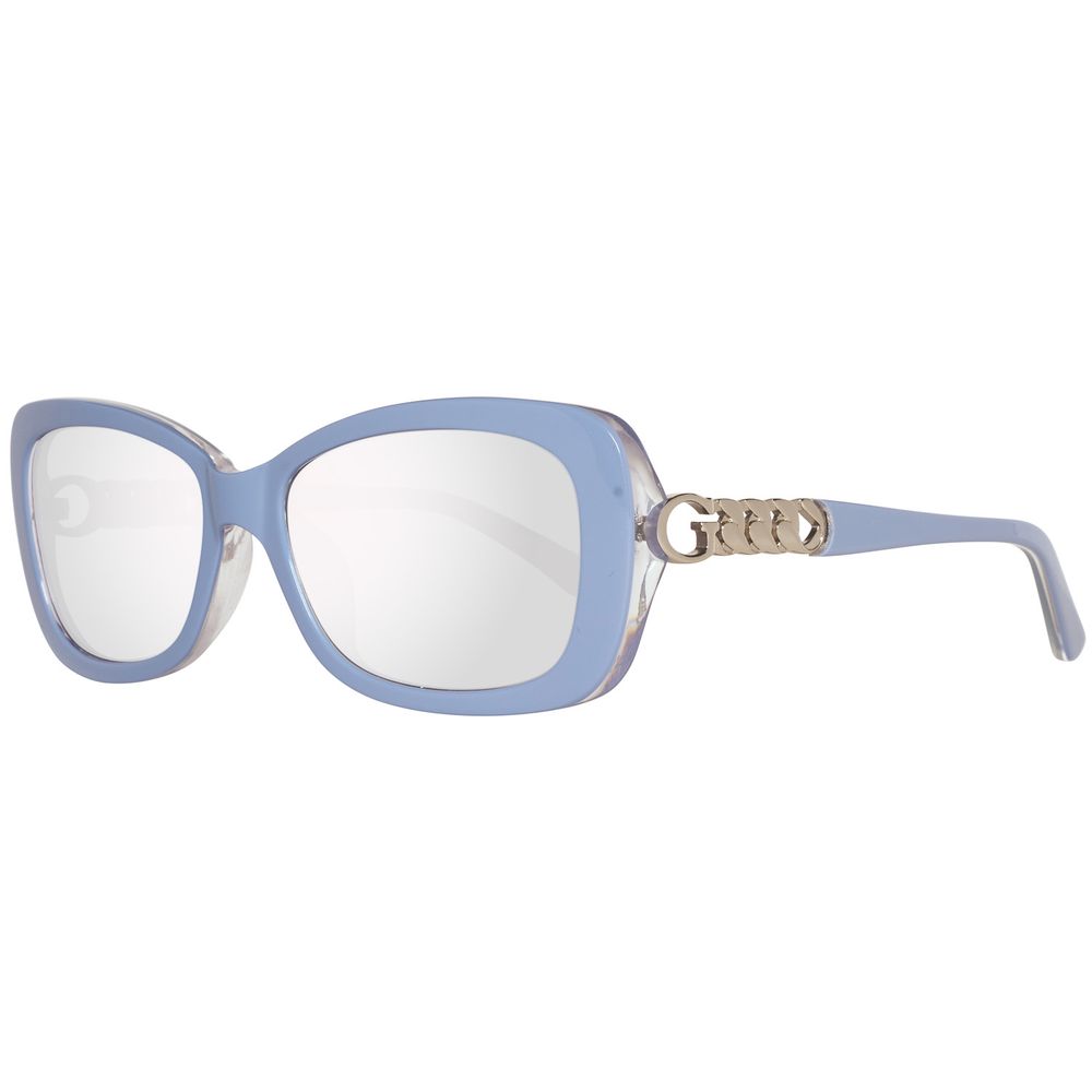 Blaue Sonnenbrille aus Kunststoff