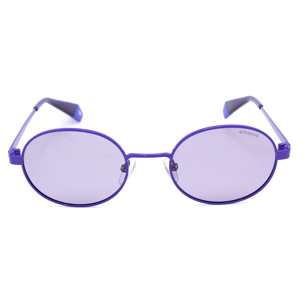 Lilafarbene Sonnenbrille aus Metall
