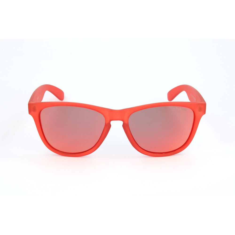 Rote Sonnenbrille aus Kunststoff