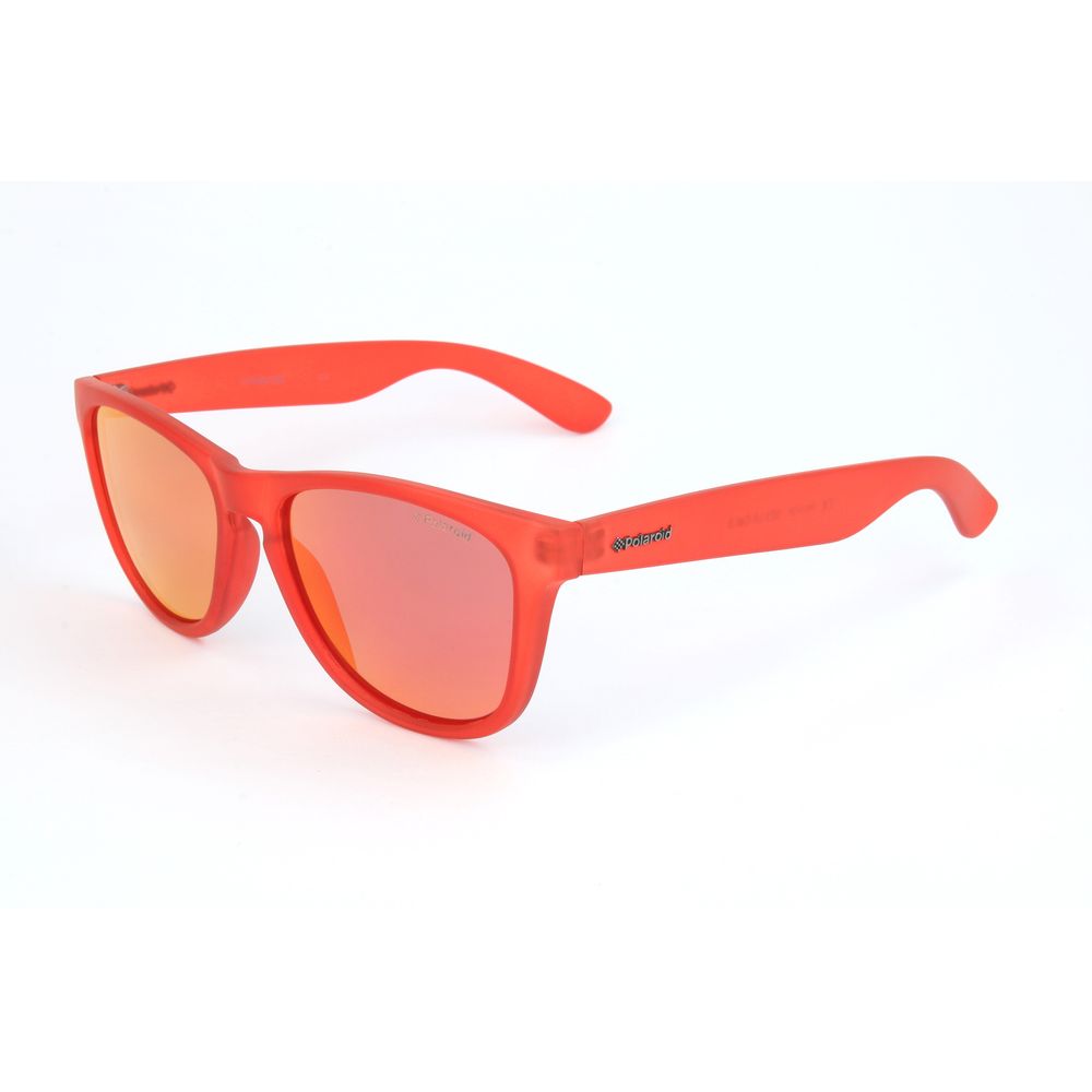 Rote Sonnenbrille aus Kunststoff