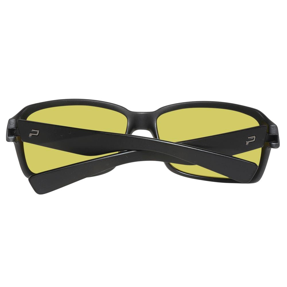 Schwarze Sonnenbrille mit Spritzguss-Optik