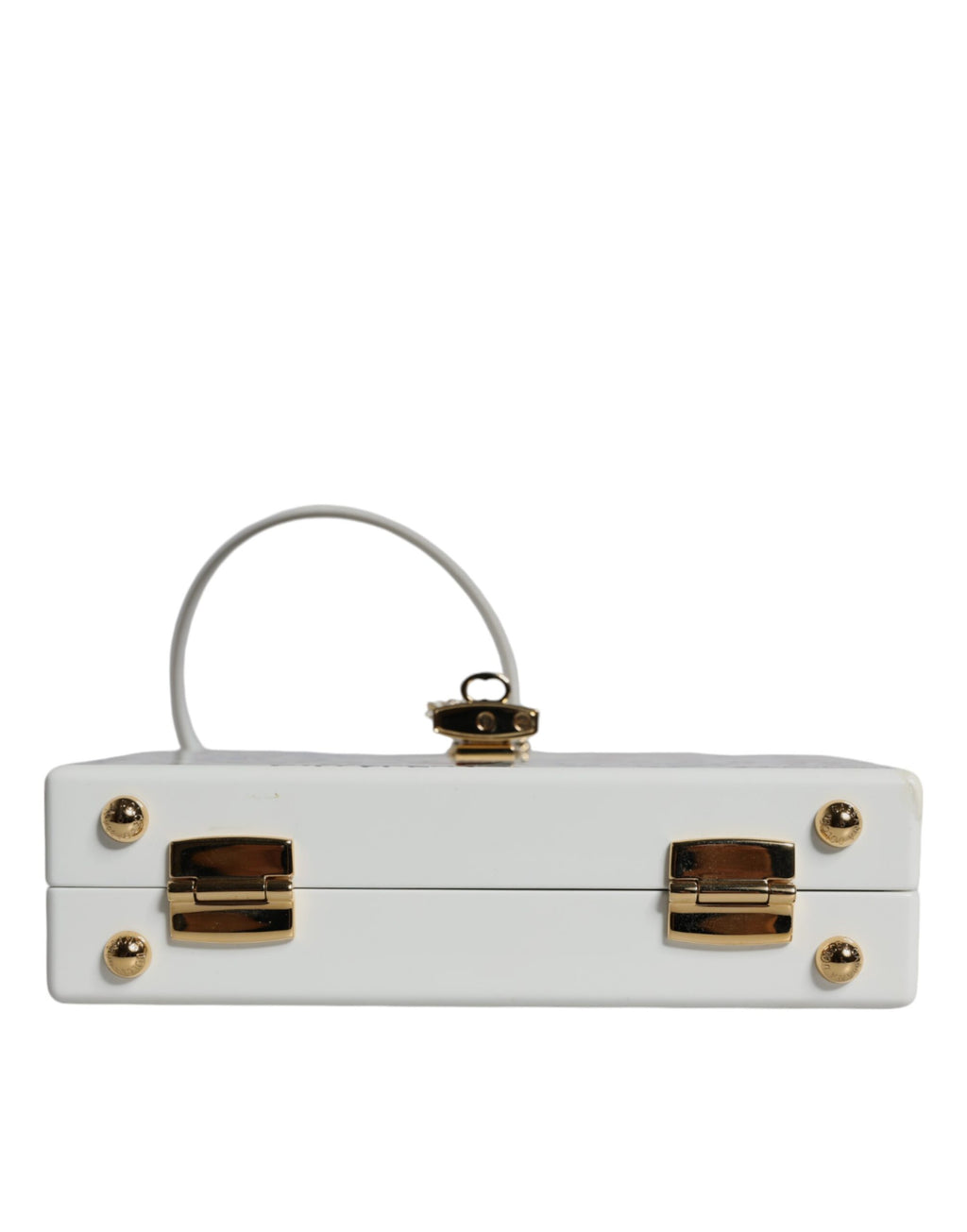 Weiße Clutch mit Graffiti-Print
