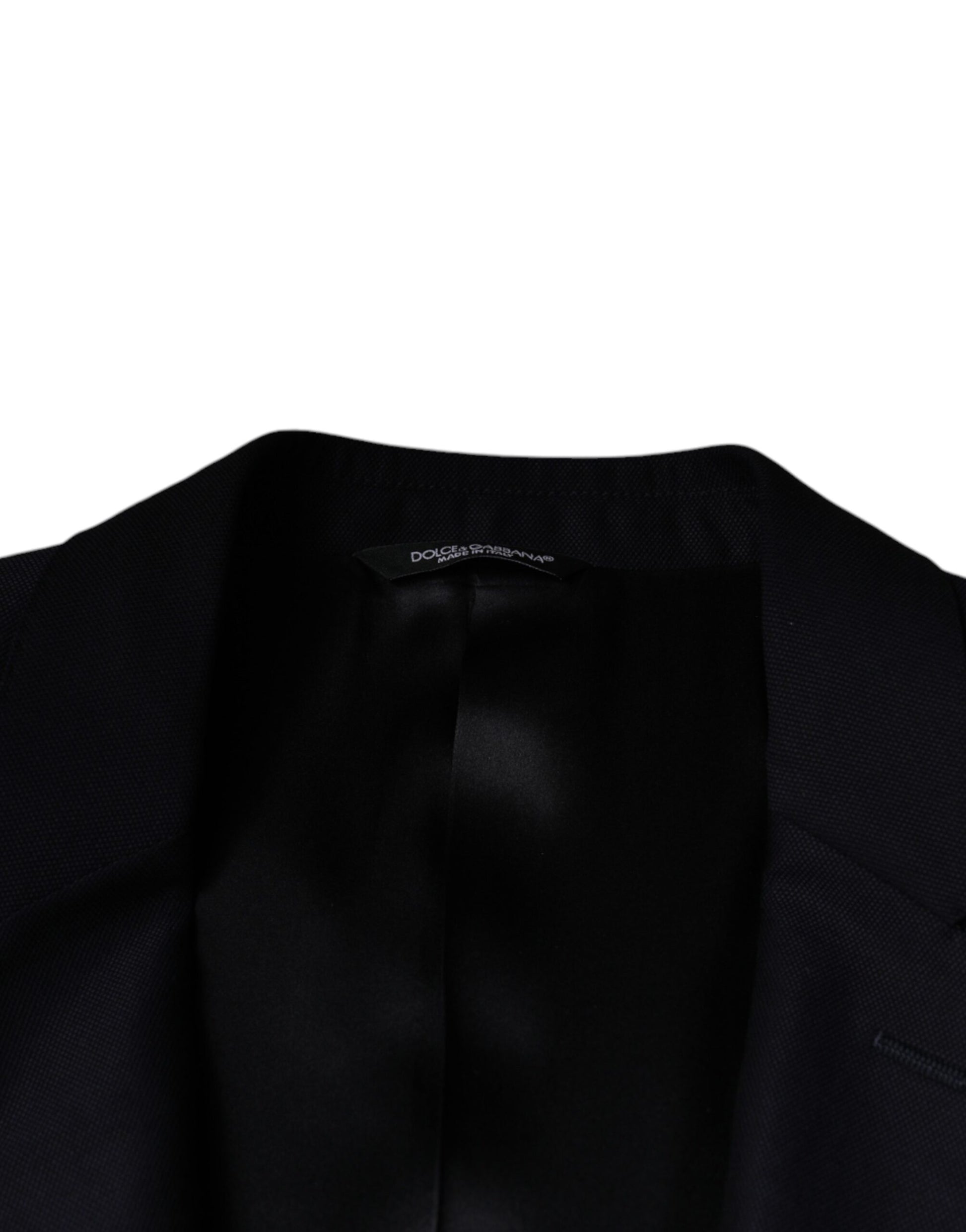 Dunkelblauer einreihiger Blazer aus Wolle
