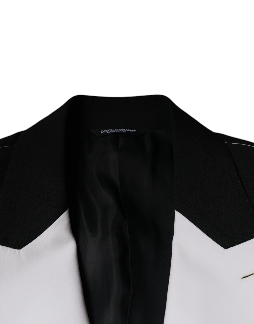 Schwarz-weißer einreihiger Blazer
