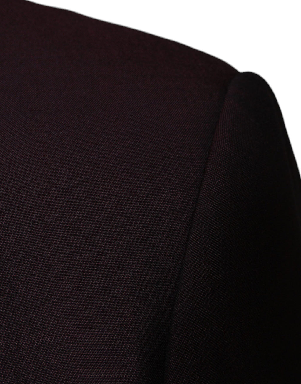 Bordeauxfarbener, einreihiger Blazer aus Wolle