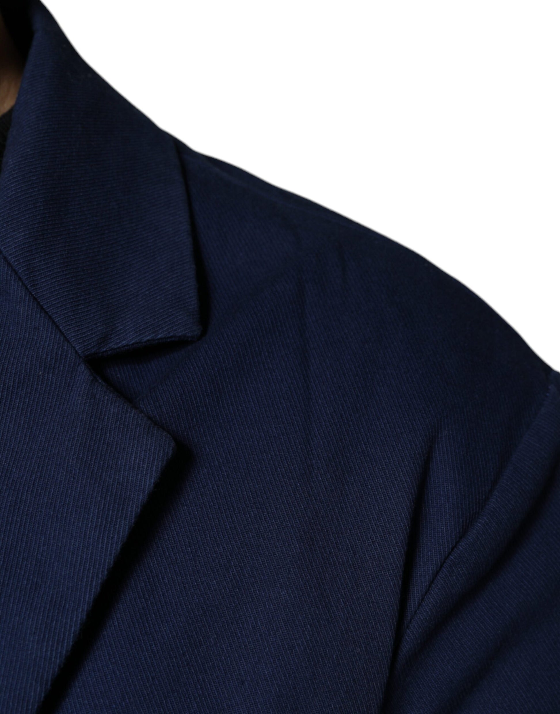 Blauer, einreihiger Blazer mit Kerbe