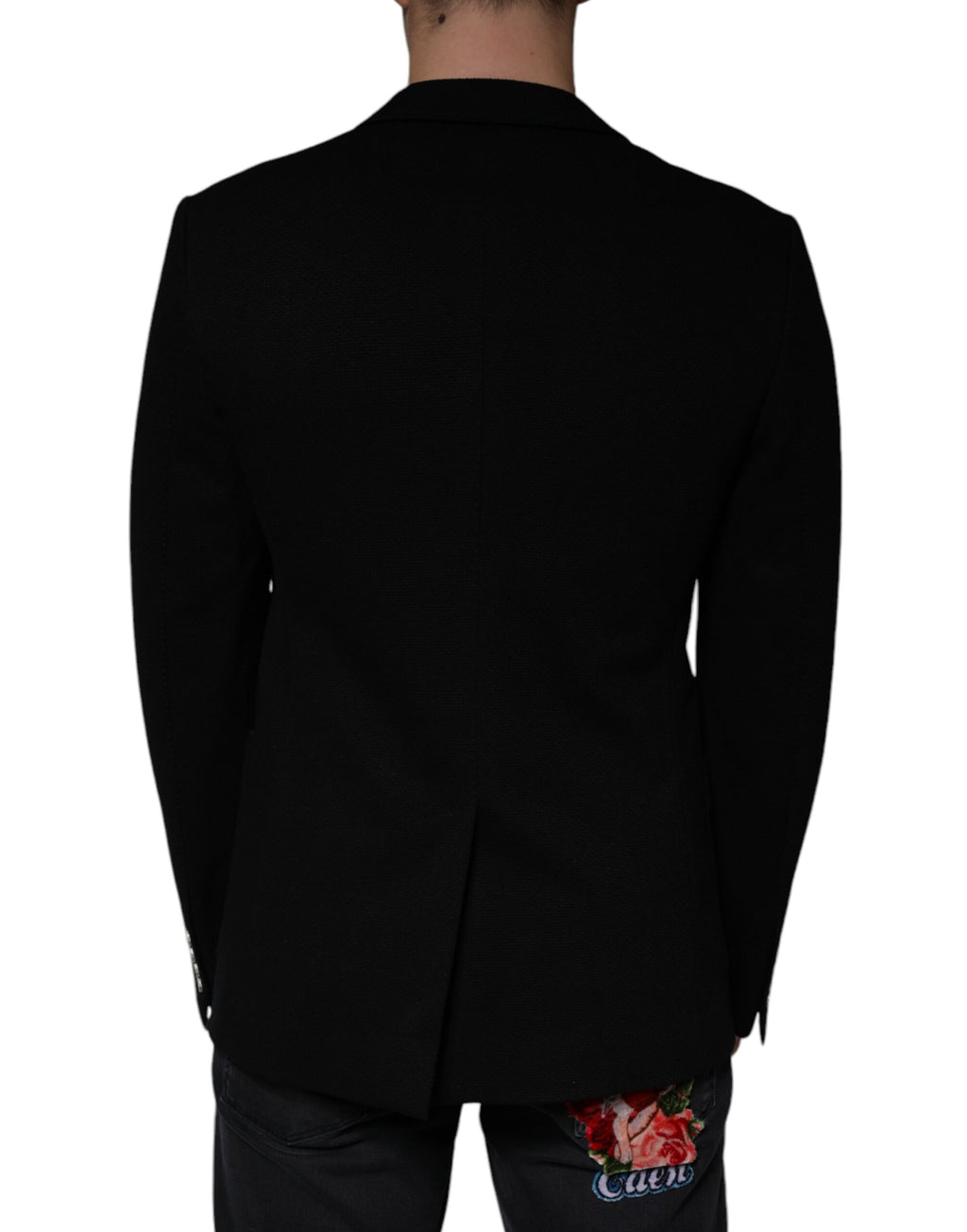 Black Crown – Einreihiger Blazer mit Bienenmuster