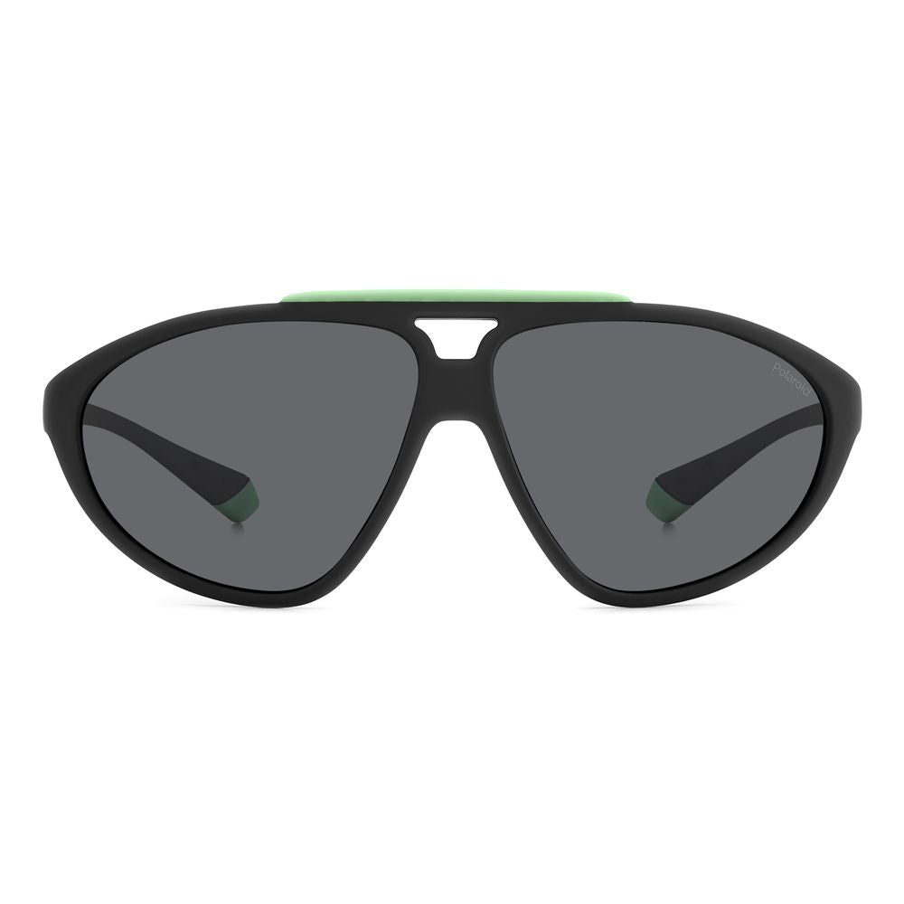 Schwarze Sonnenbrille aus Gummi