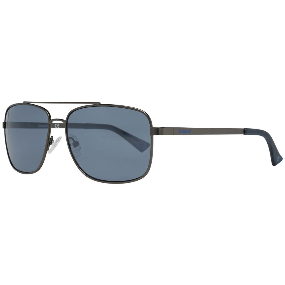 Schwarze Metall-Sonnenbrille
