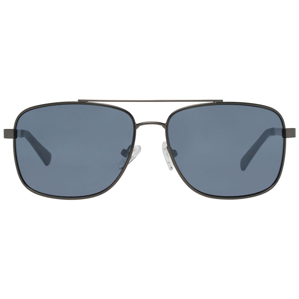 Schwarze Metall-Sonnenbrille