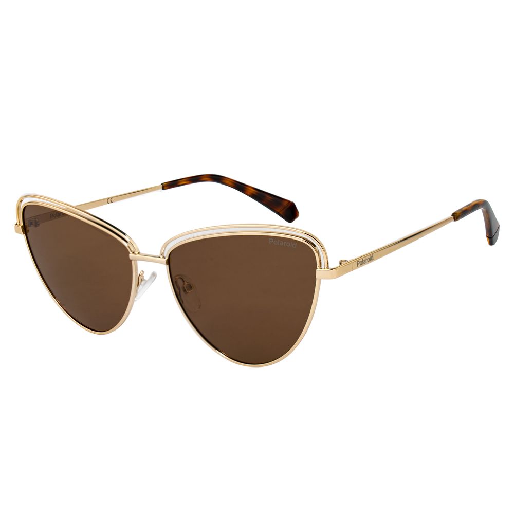 Sonnenbrille aus goldenem Metall