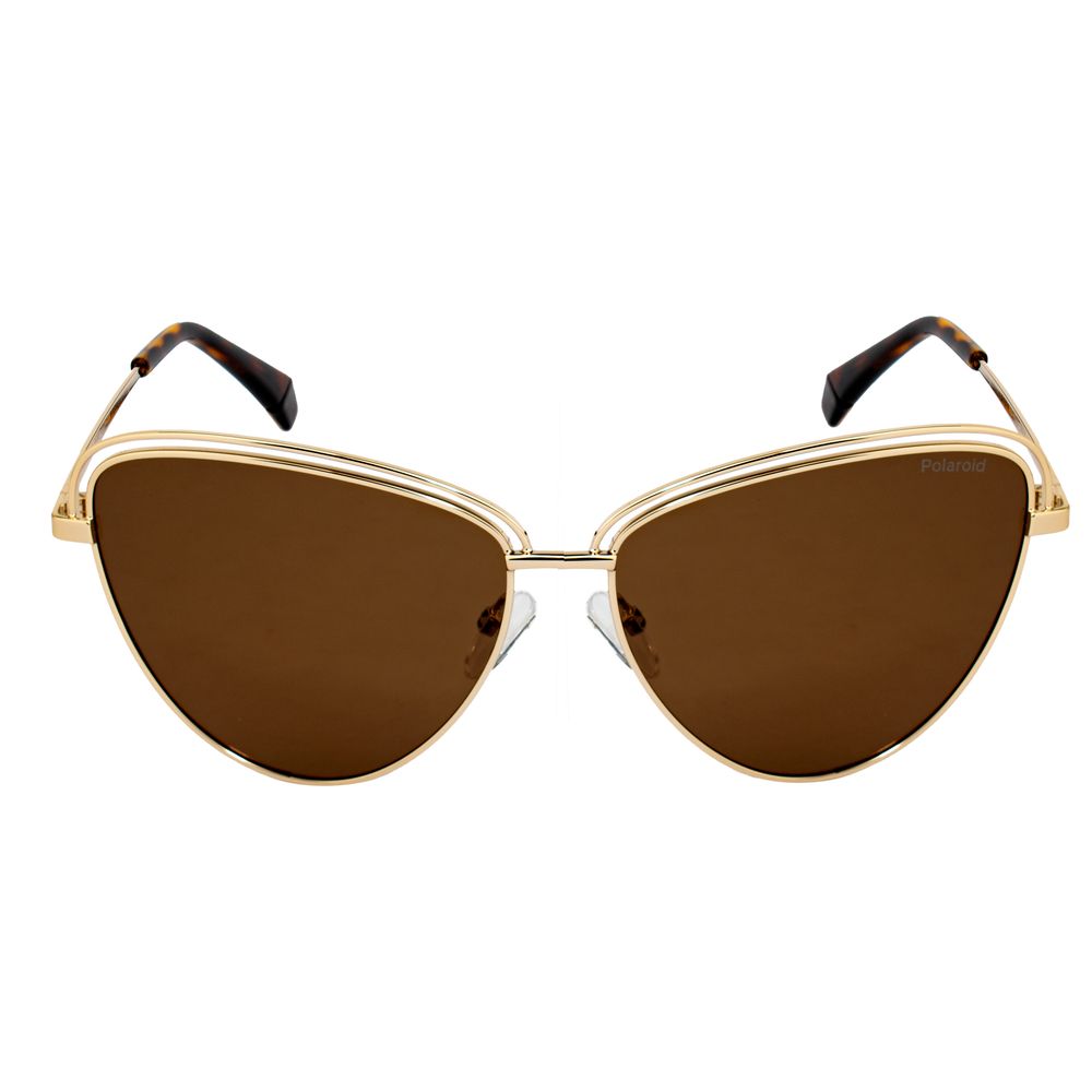 Sonnenbrille aus goldenem Metall