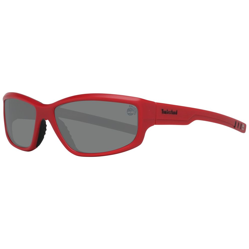 Rote Sonnenbrille aus Kunststoff