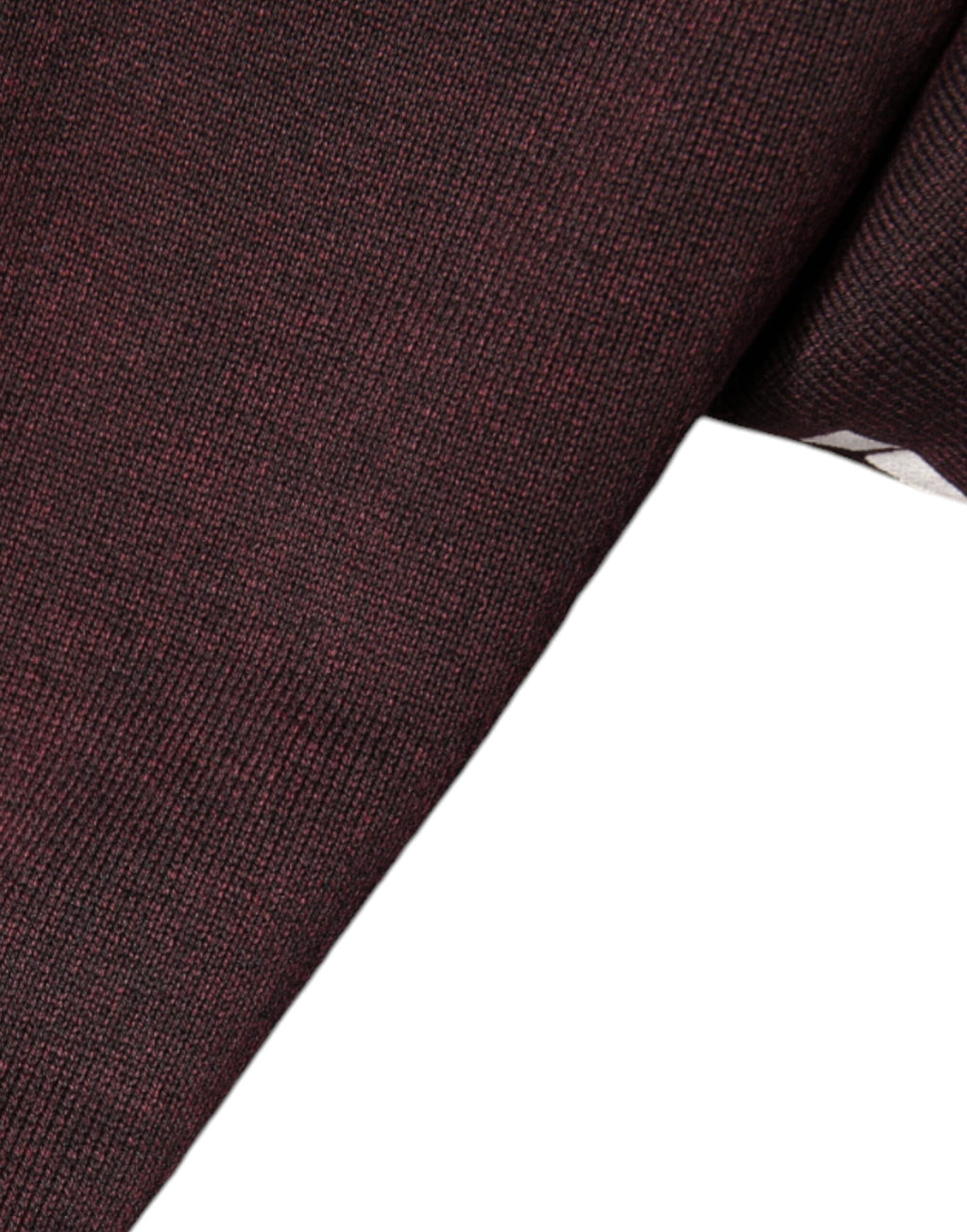 Kastanienbraunes Herren-Sweatshirt mit Rundhalsausschnitt und Logo