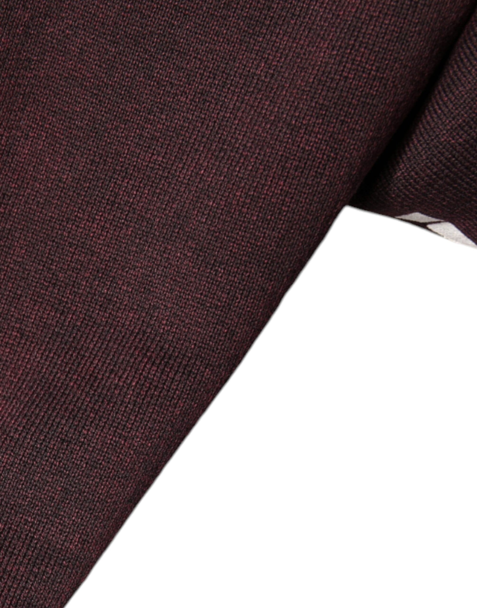 Kastanienbraunes Herren-Sweatshirt mit Rundhalsausschnitt und Logo