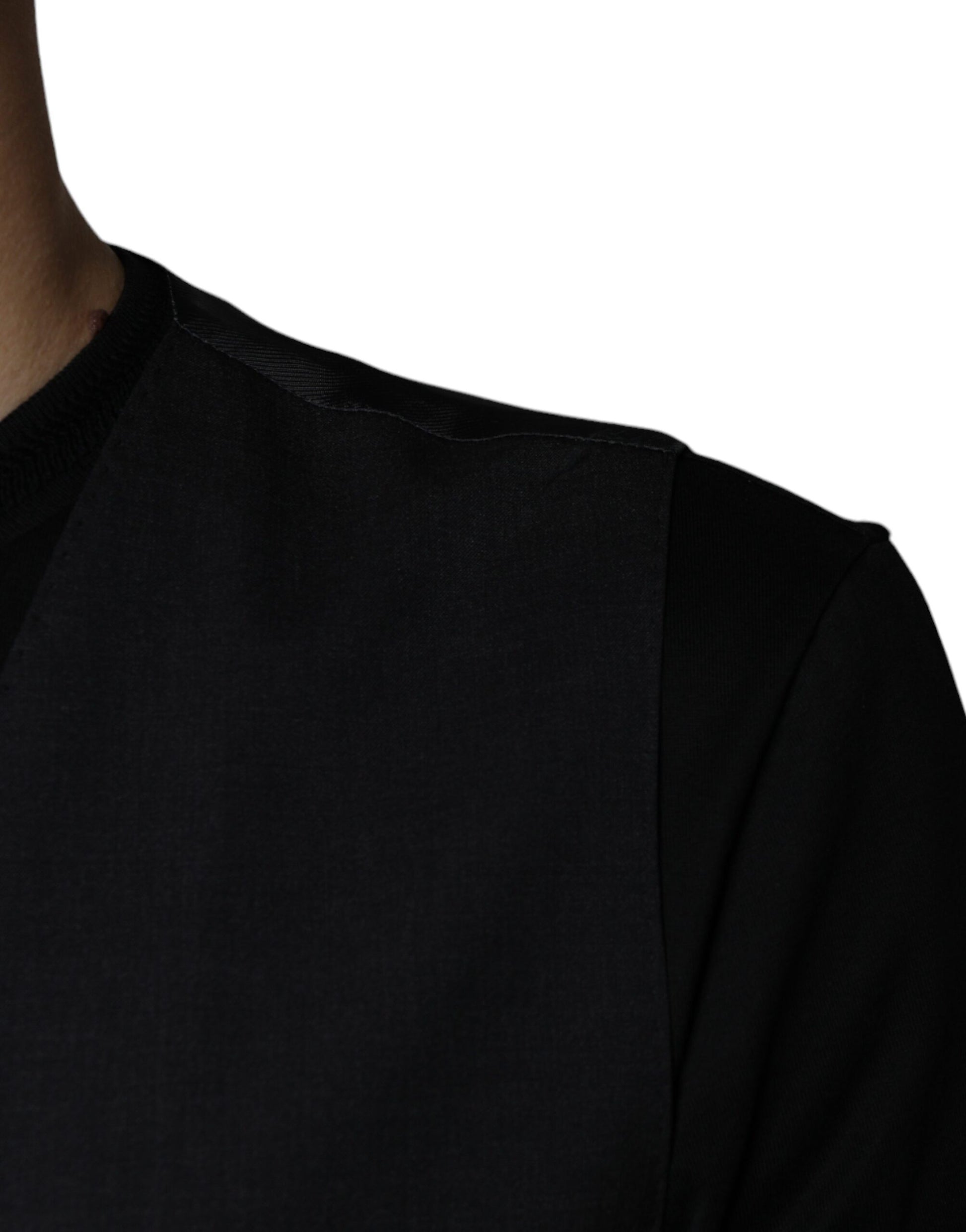 Schwarze Wollweste, formelle Weste