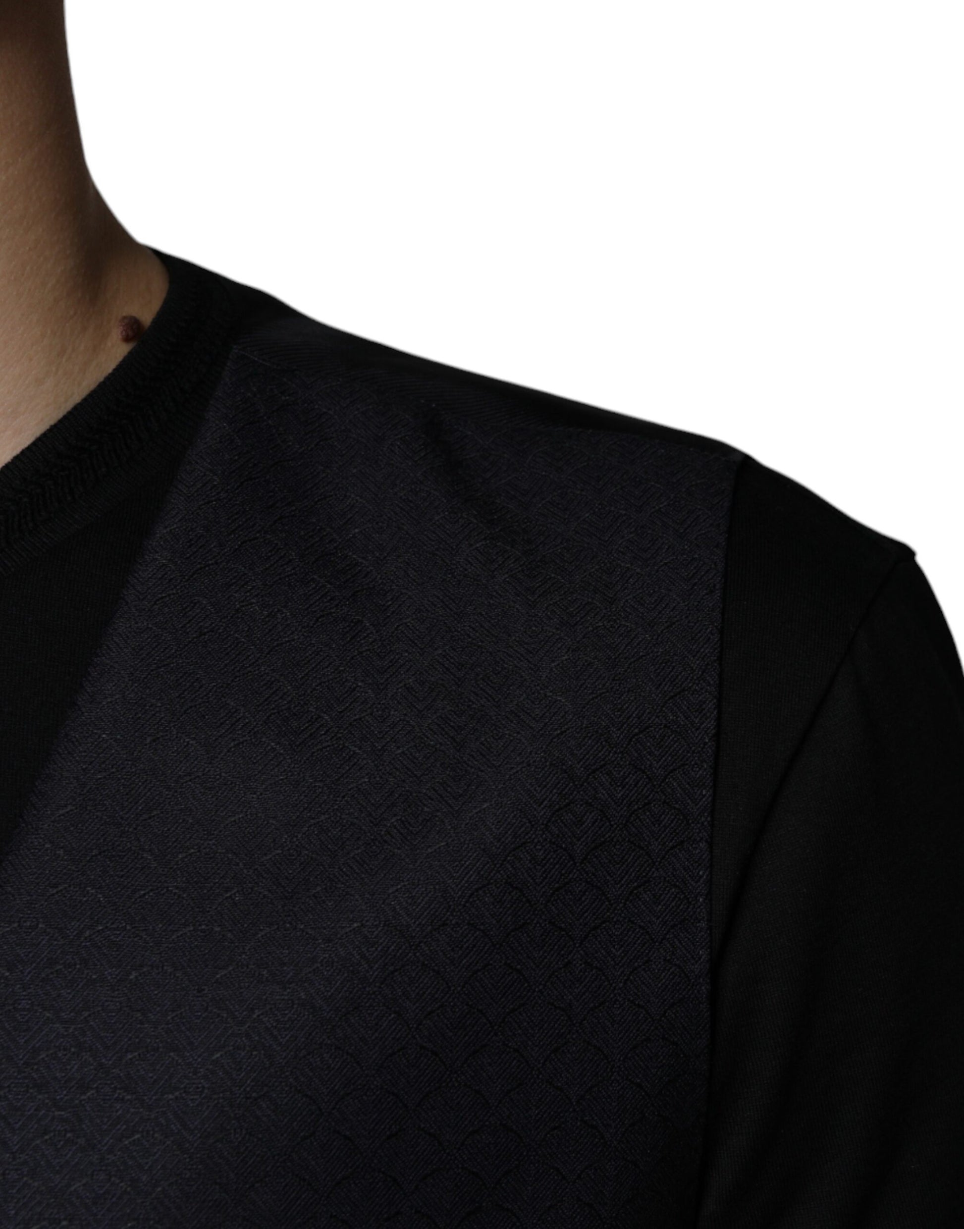 Schwarze Wollweste, formelle Weste