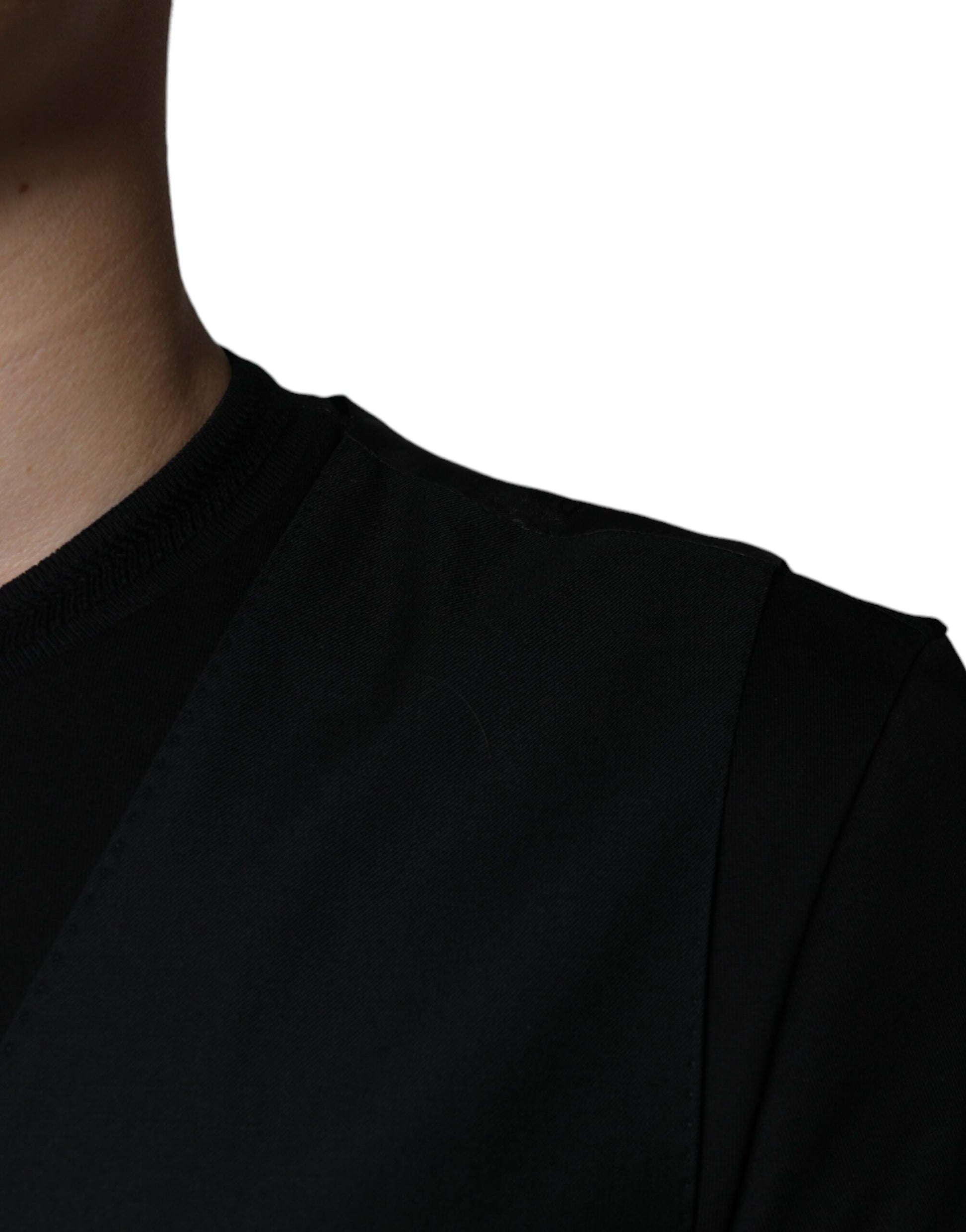 Schwarze Wollweste, formelle Weste