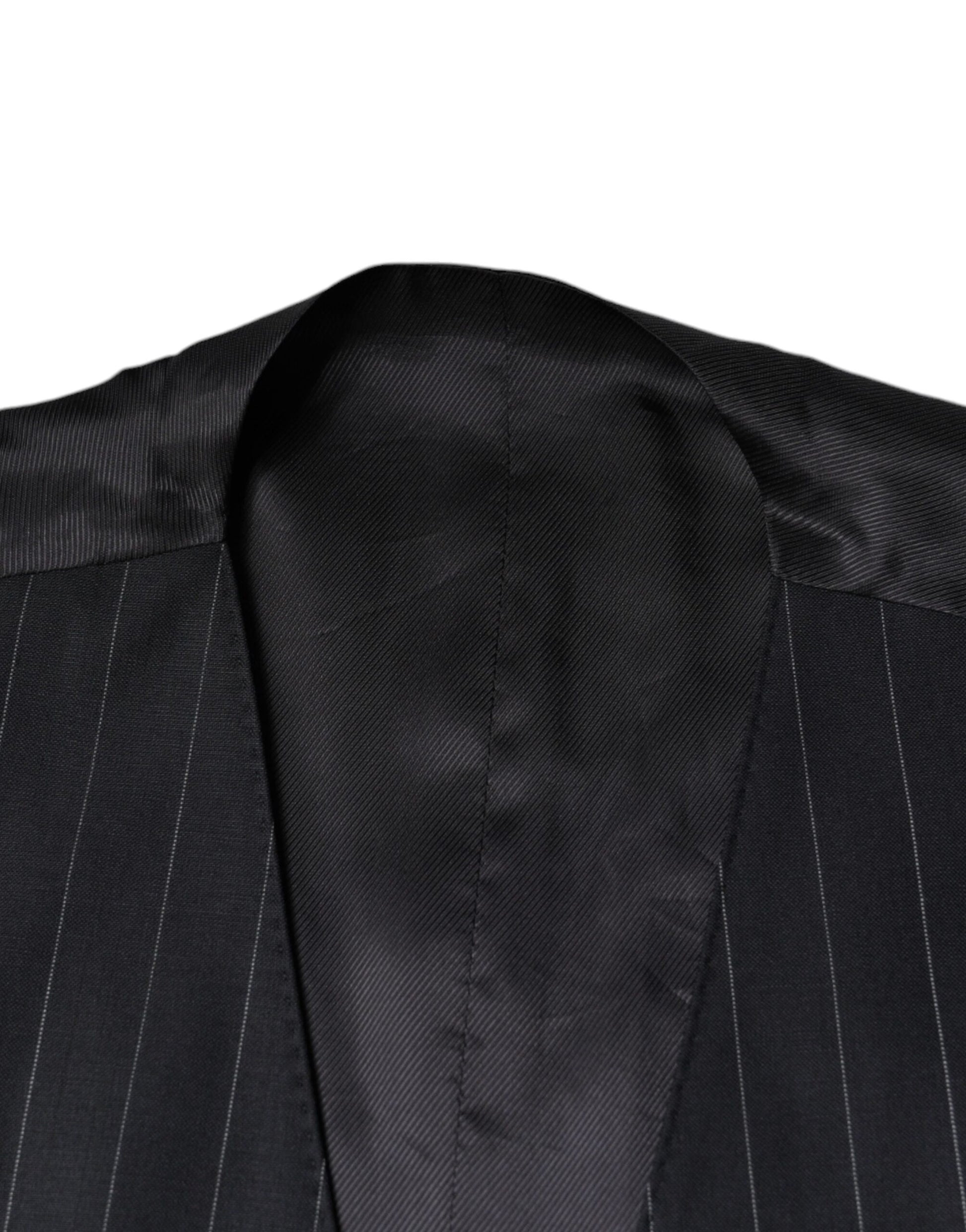 Schwarze Lederweste, formelle Weste