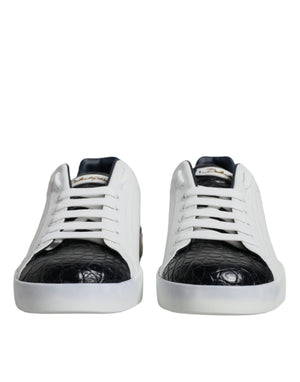 Portofino-Sneakers aus weißem Leder mit Logo