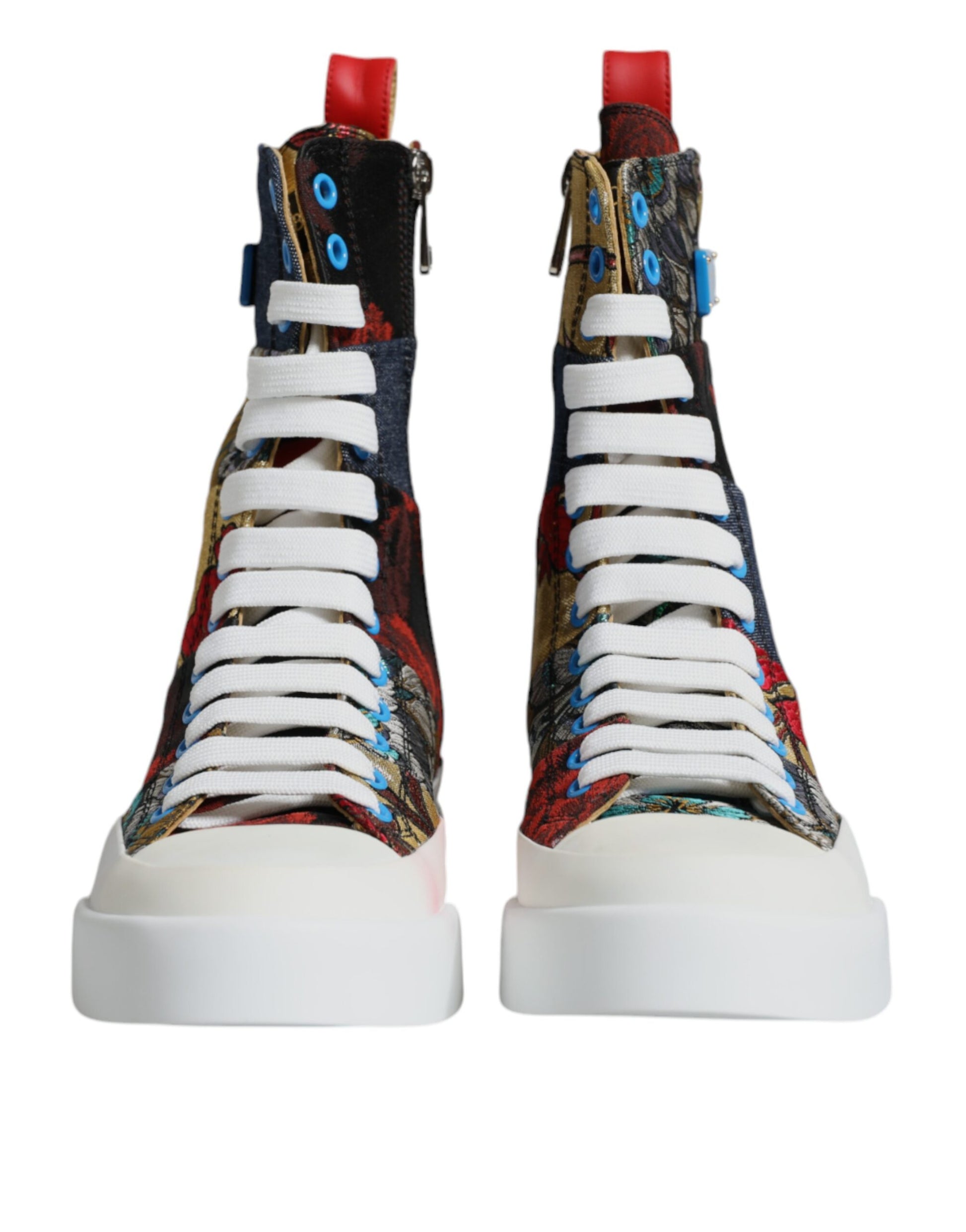 Mehrfarbige Patchwork High Top Sneakers Schuhe