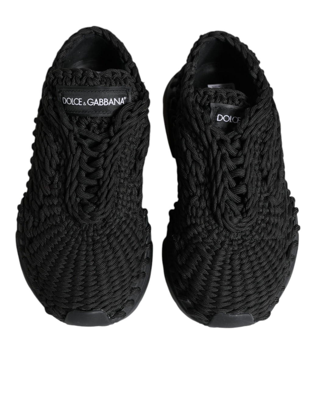 Schwarze gestrickte Daymaster Sneakers