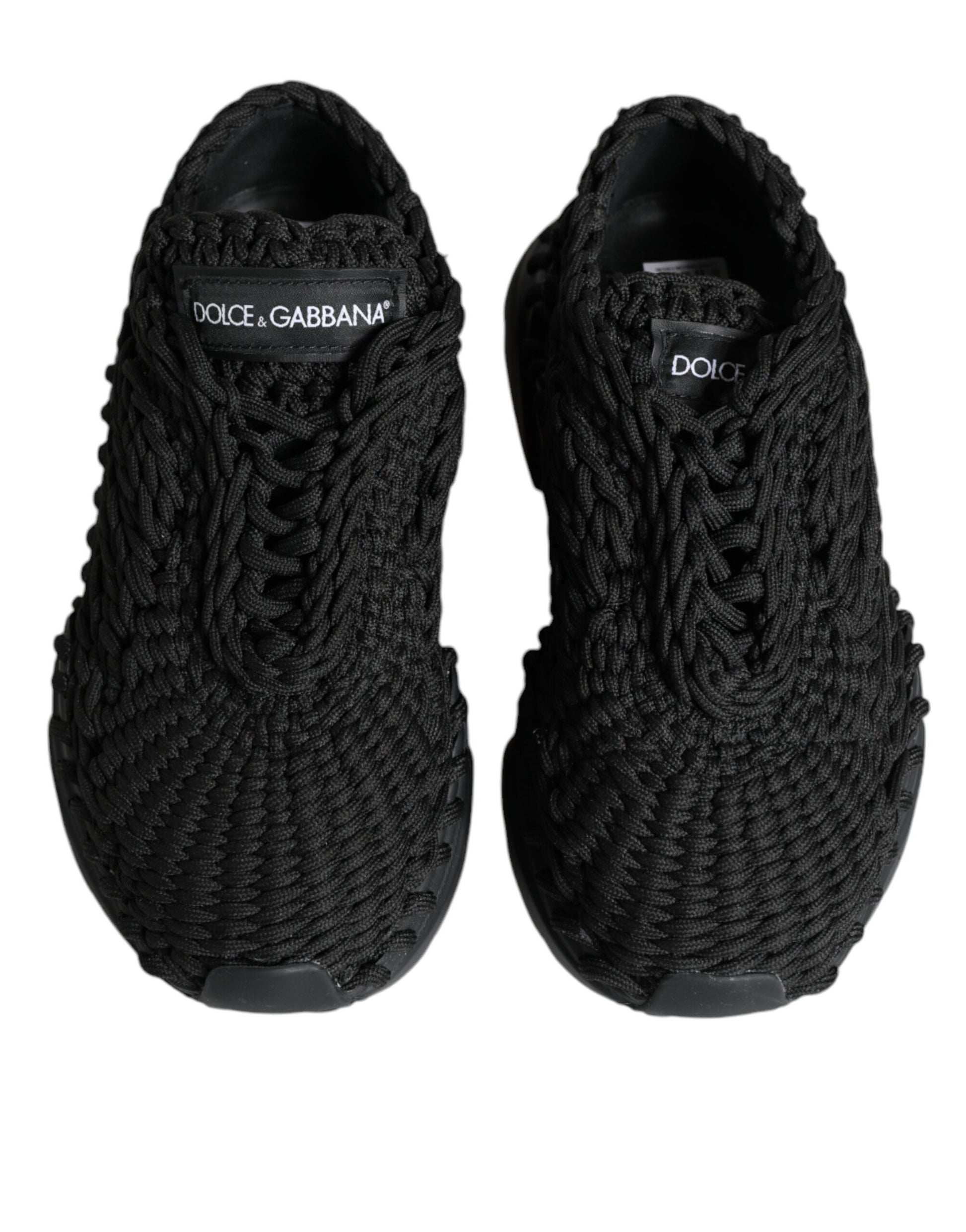 Schwarze gestrickte Daymaster Sneakers