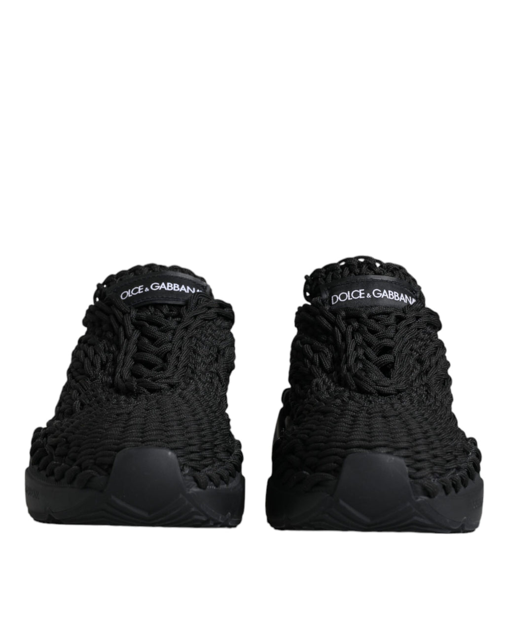Schwarze gestrickte Daymaster Sneakers