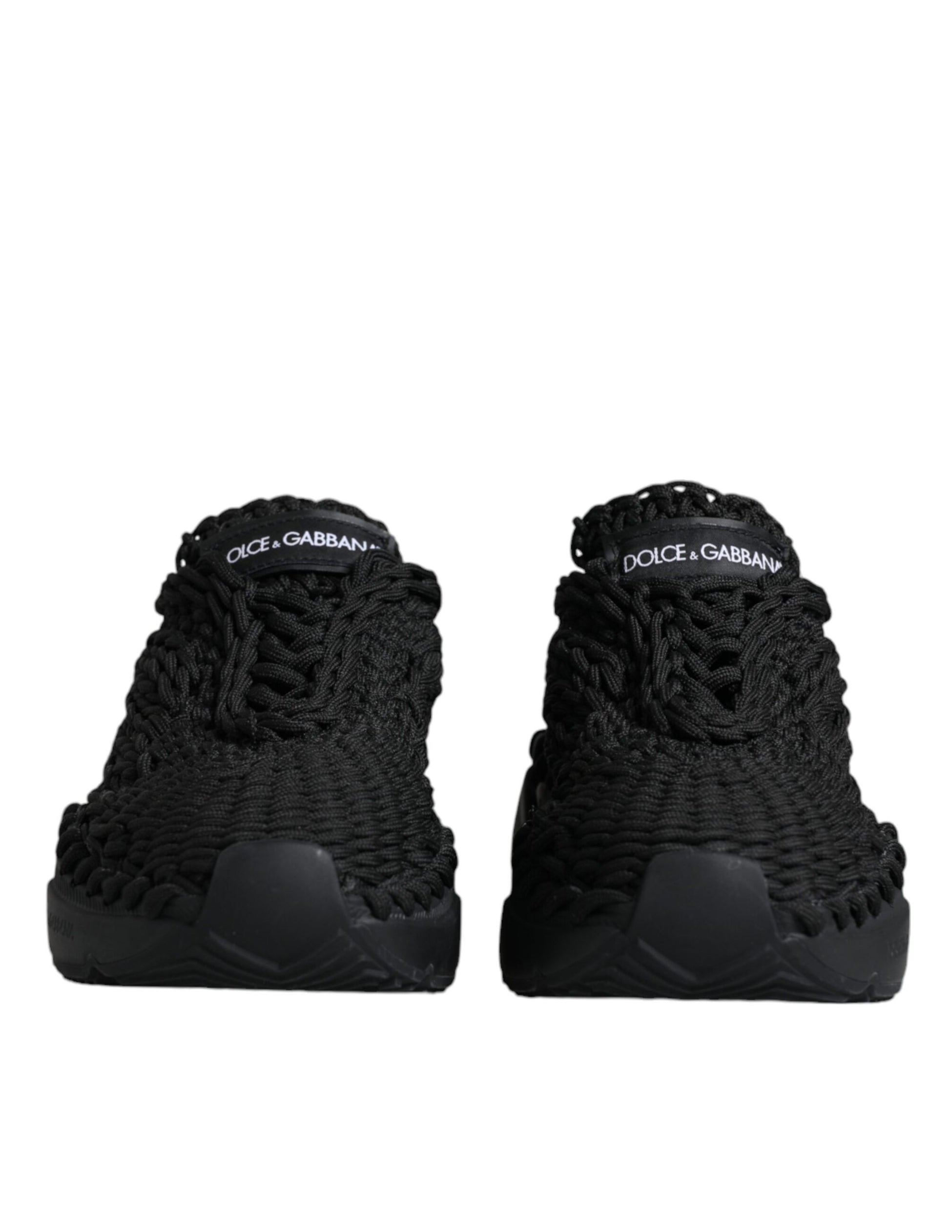 Schwarze gestrickte Daymaster Sneakers