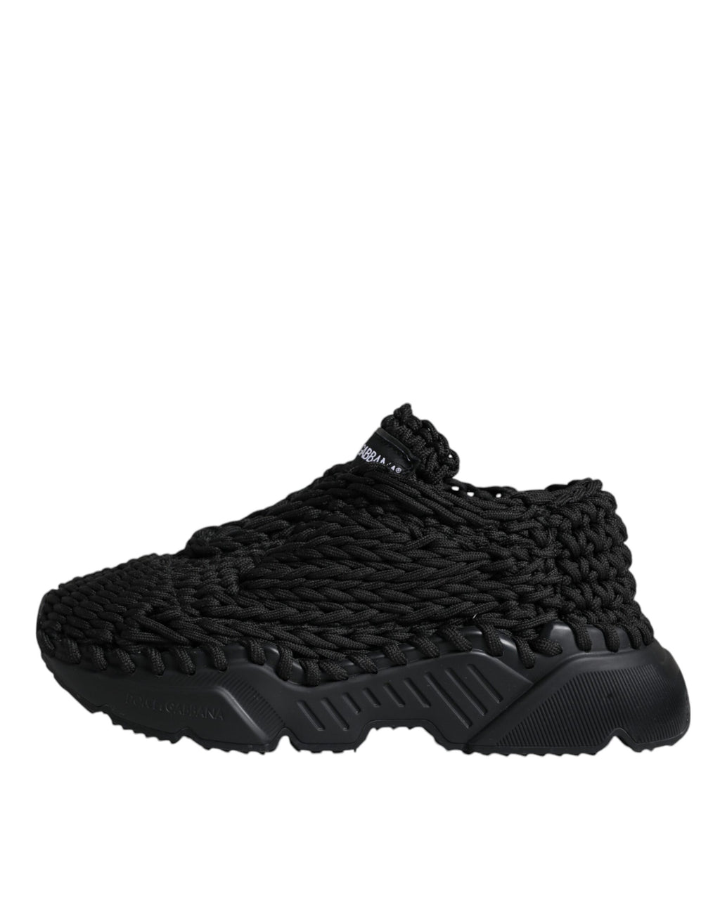Schwarze gestrickte Daymaster Sneakers