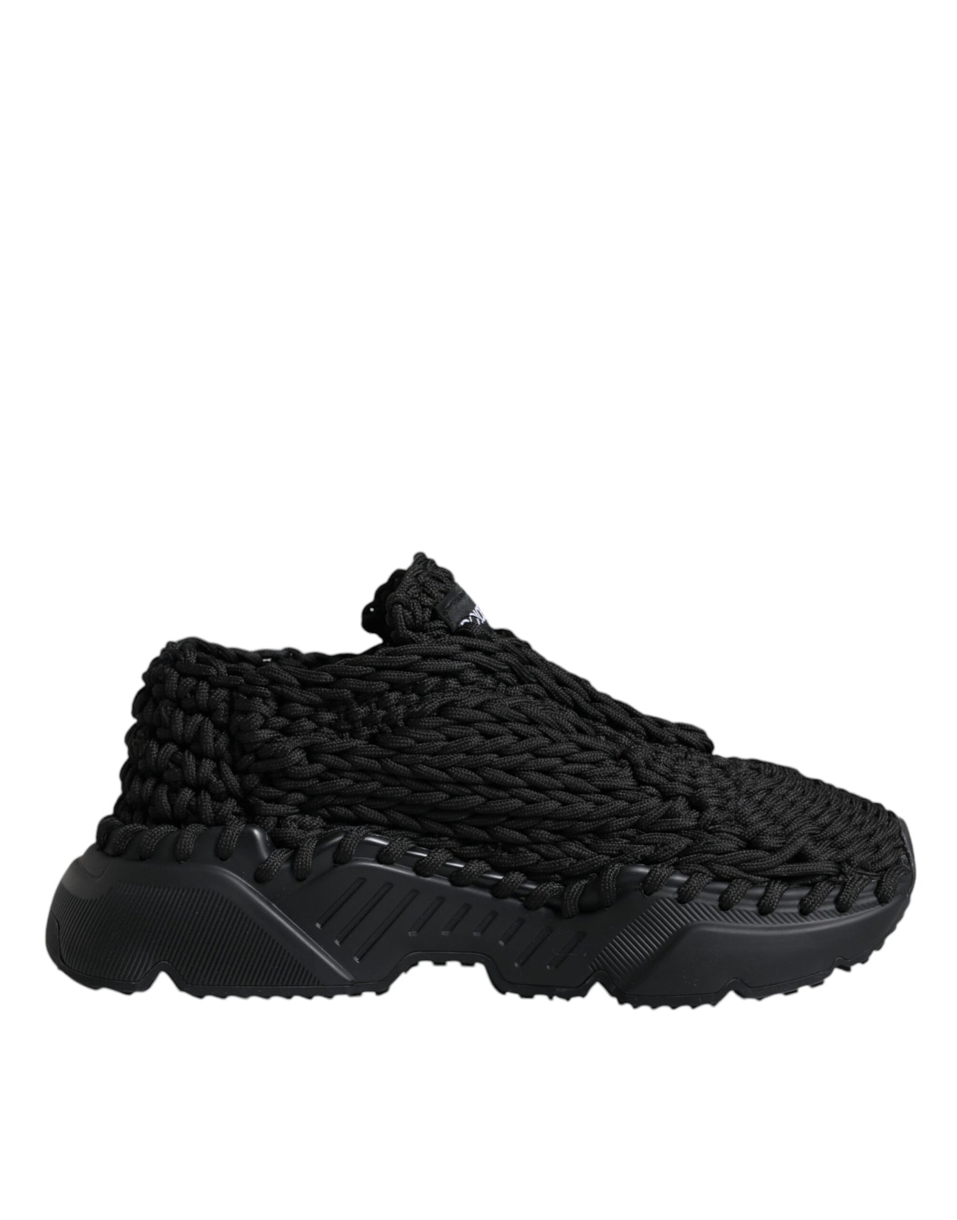 Schwarze gestrickte Daymaster Sneakers
