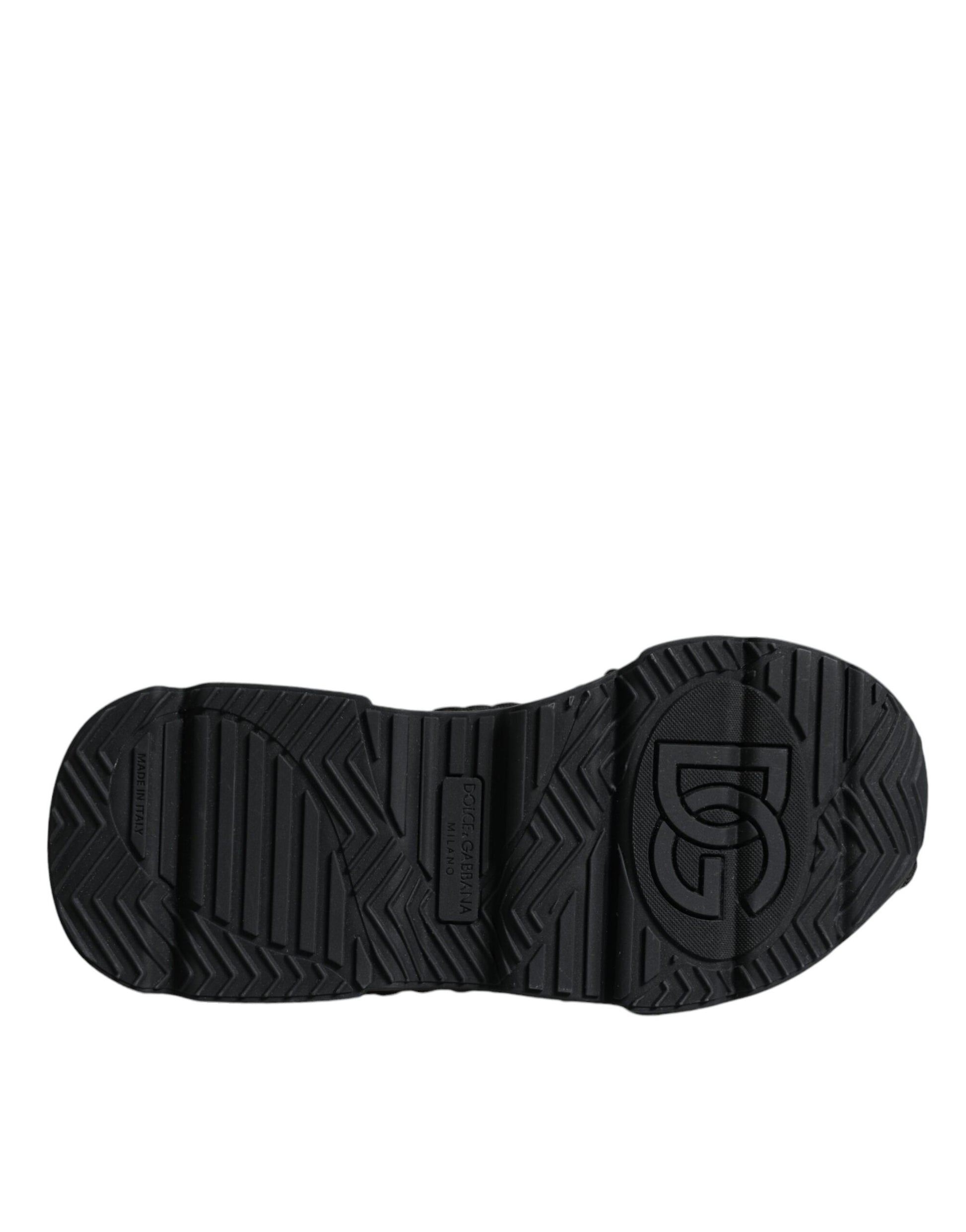 Schwarze gestrickte Daymaster Sneakers