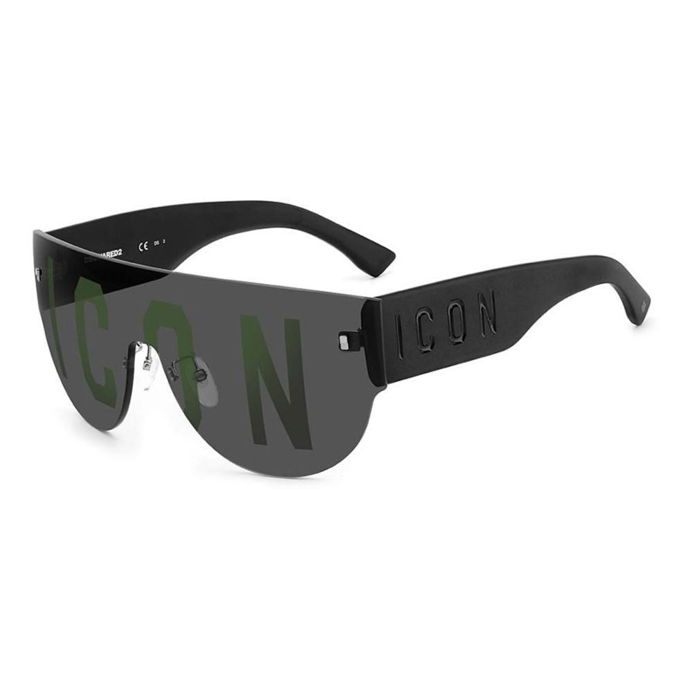 Schwarze Metall-Sonnenbrille