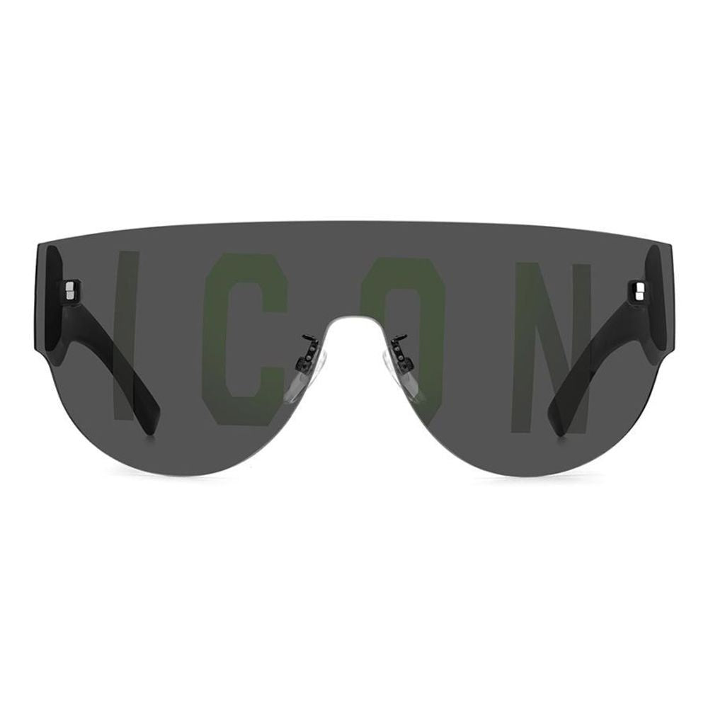 Schwarze Metall-Sonnenbrille