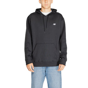 Schwarzer Kapuzenpullover aus Baumwolle