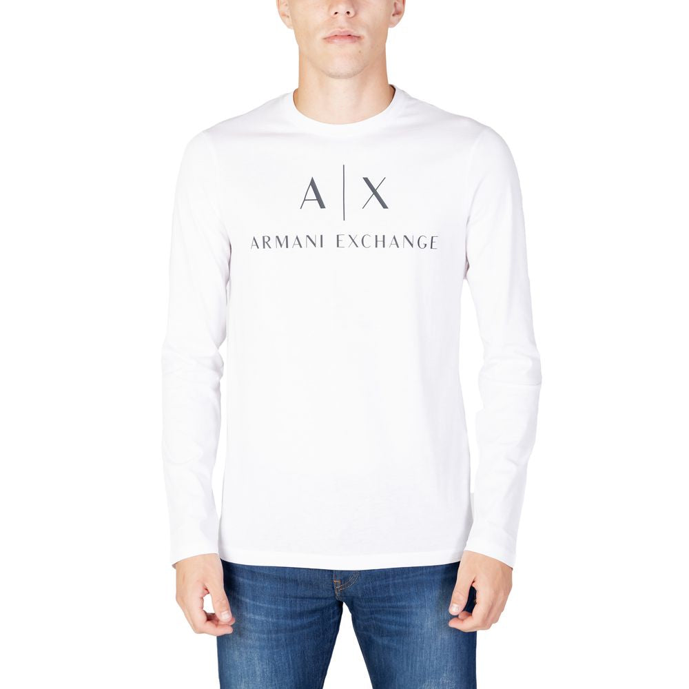 Weißes Langarmshirt aus Baumwolle