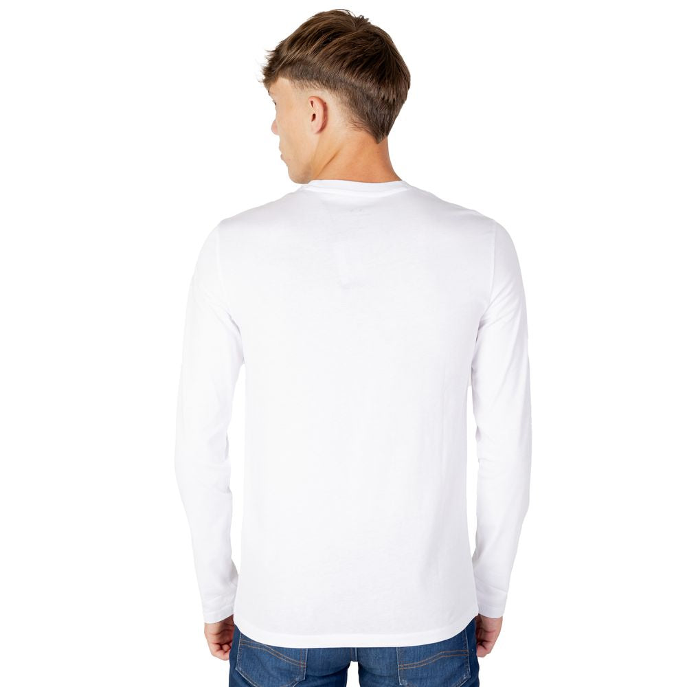 Weißes Langarmshirt aus Baumwolle