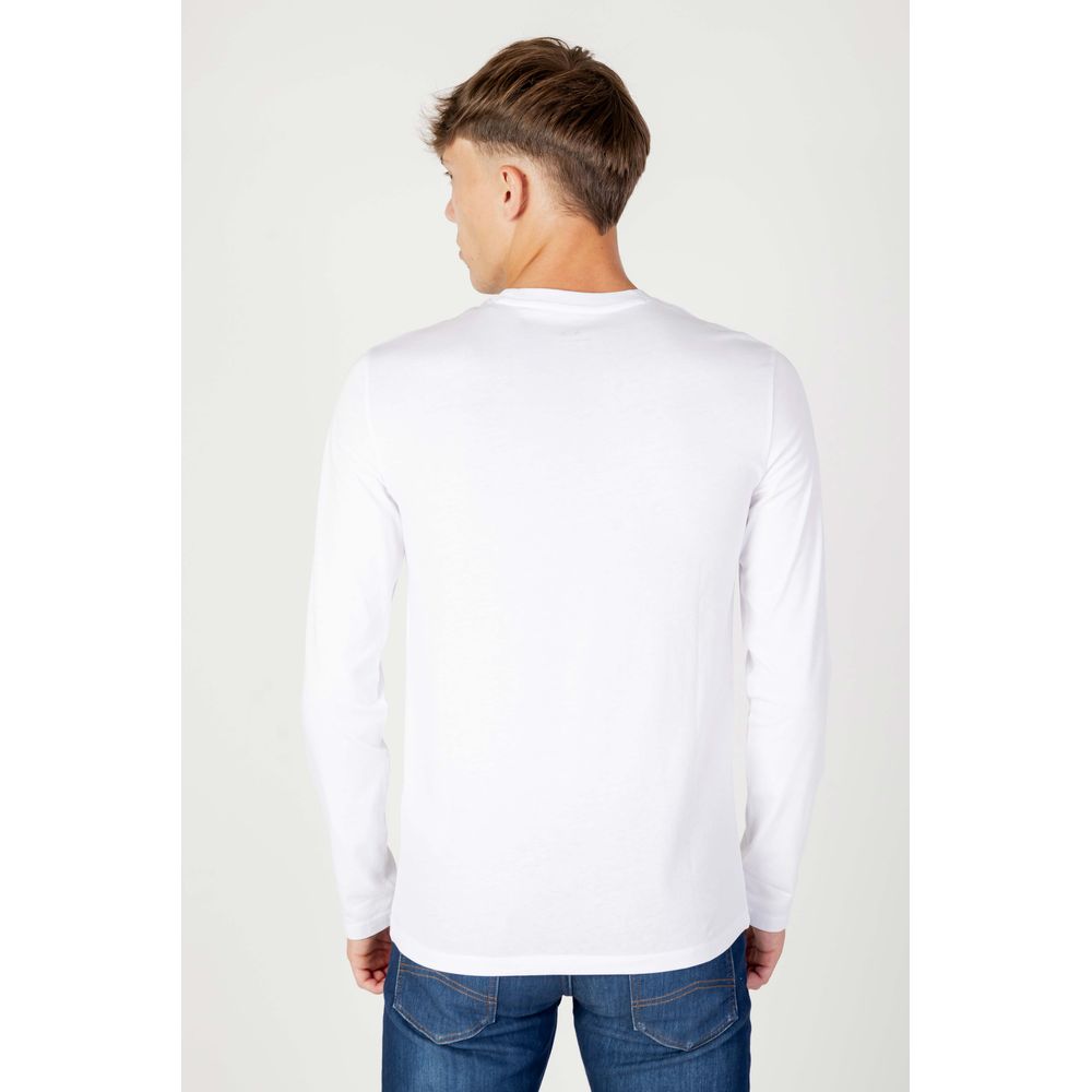 Weißes Langarmshirt aus Baumwolle