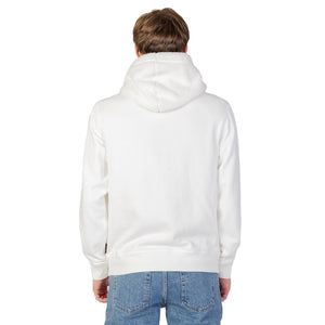 Cremefarbener Kapuzenpullover aus Baumwolle