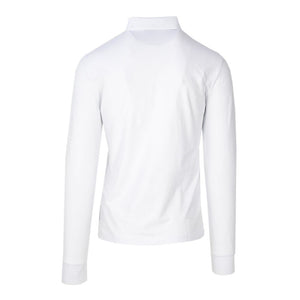 Weißes Langarmshirt aus Baumwolle