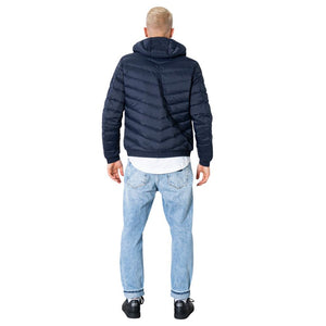Blue Polyester Jackets & Coat