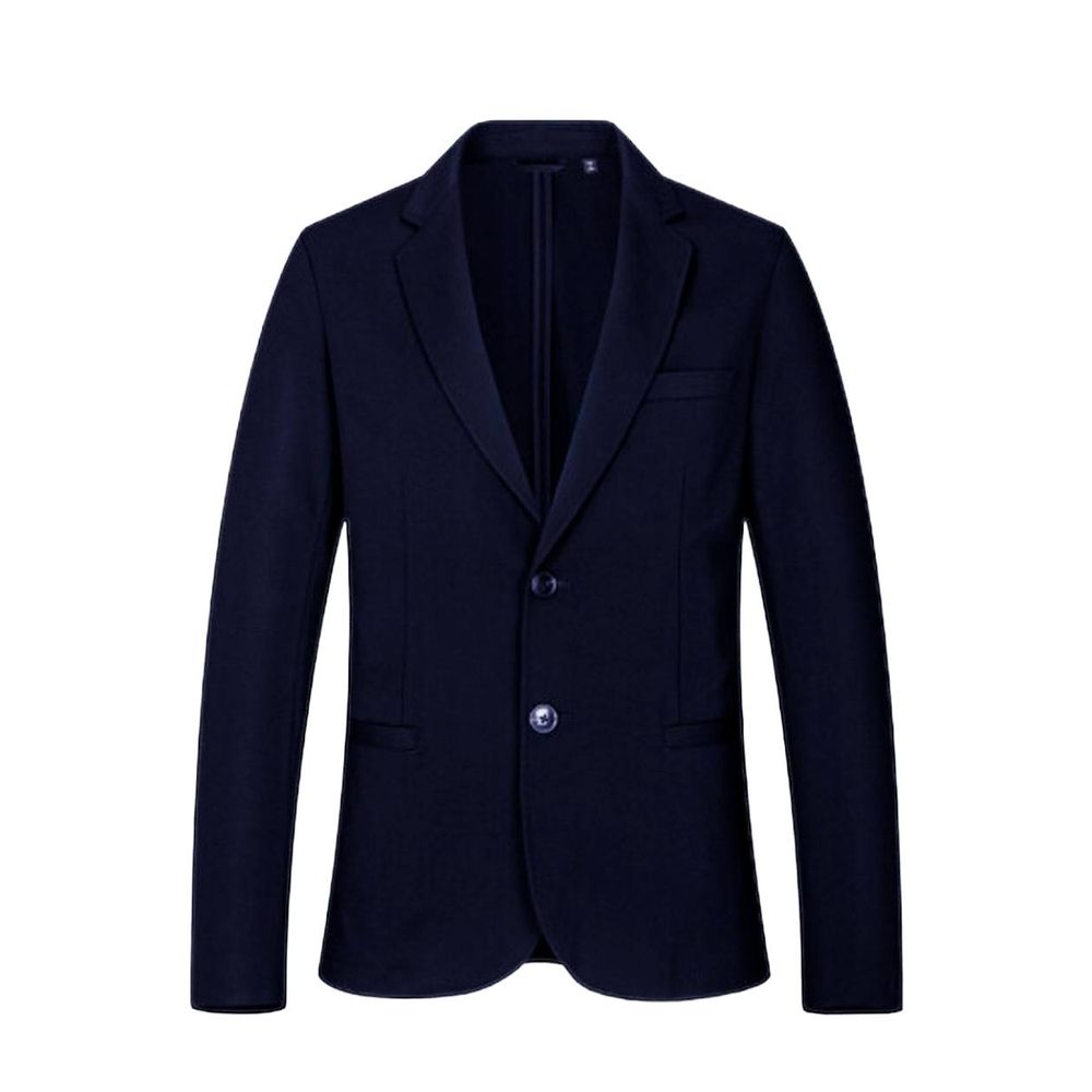 Blauer Viskose-Blazer