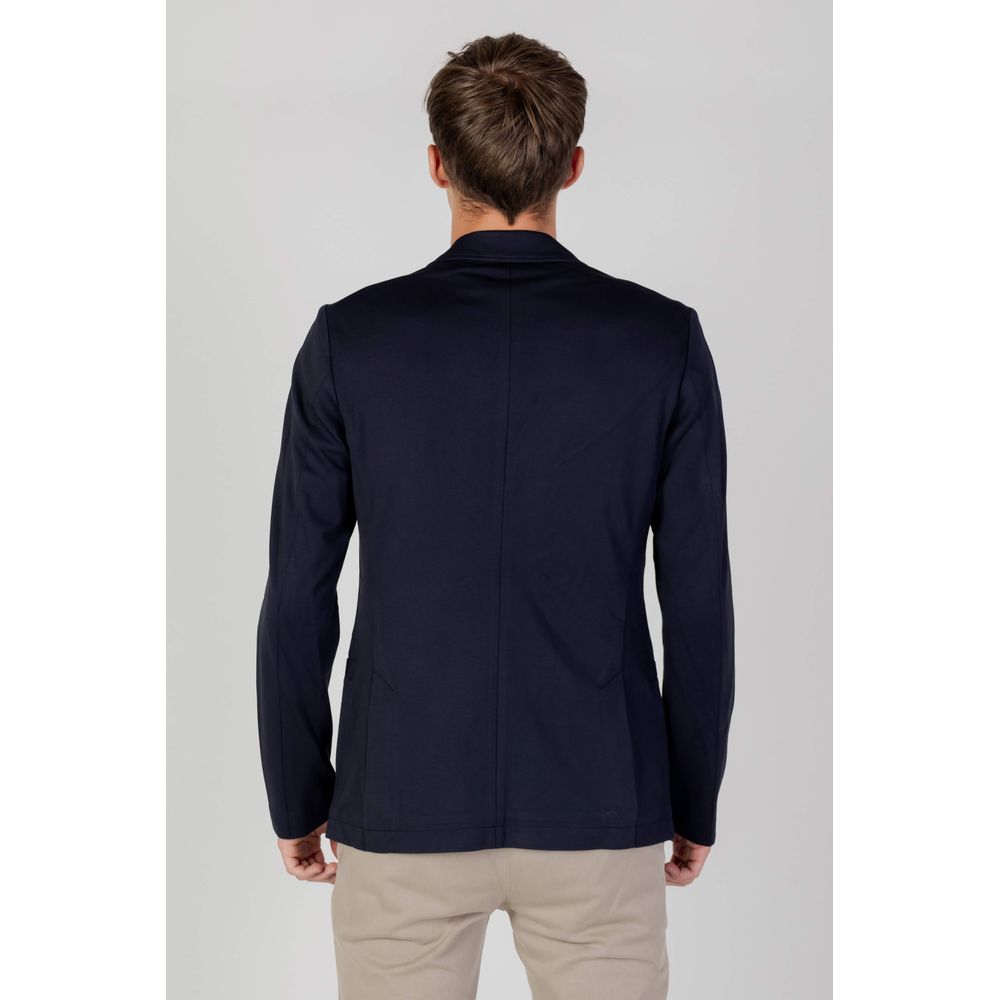 Blauer Viskose-Blazer