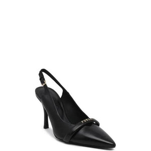 Black Leather High Heel