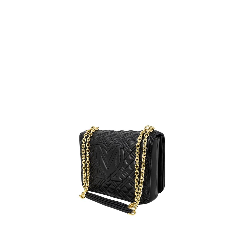 Schwarze Handtasche aus Polyethylen