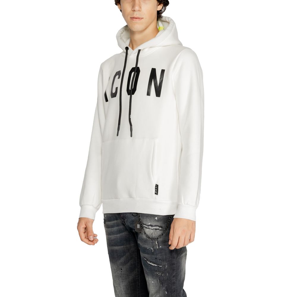 Weißer Kapuzenpullover aus Baumwolle