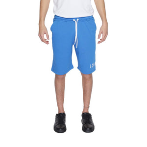 Blaue Baumwoll-Bermuda