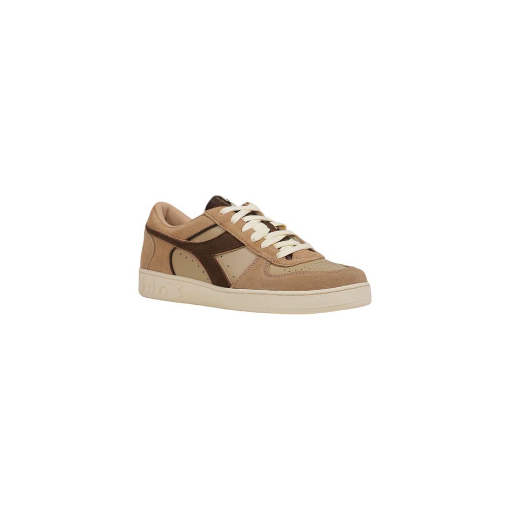 Beige Ledersneaker