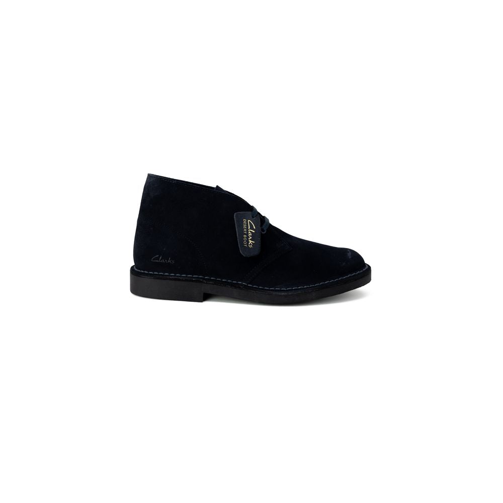 Blauer Lederstiefel