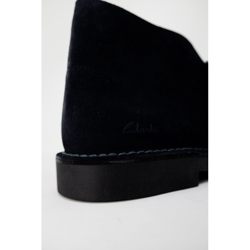 Blauer Lederstiefel